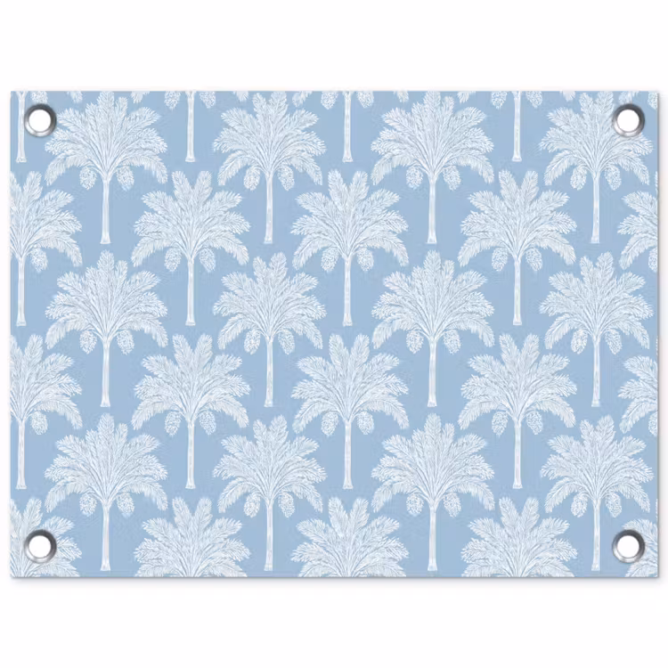 Tuinposter - Palmboom - Modern - Blauw — 1