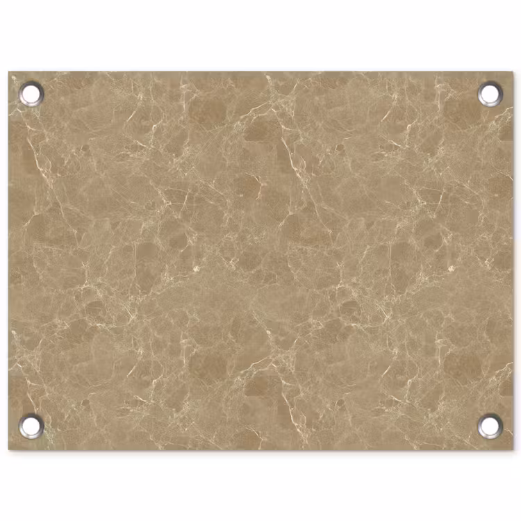 Tuinposter - Beige - Marmer - Witte aders — 1