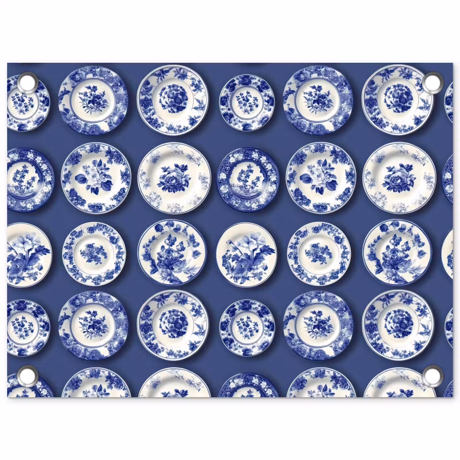 Tuinposter - Borden - Floraal - Blauw — 1