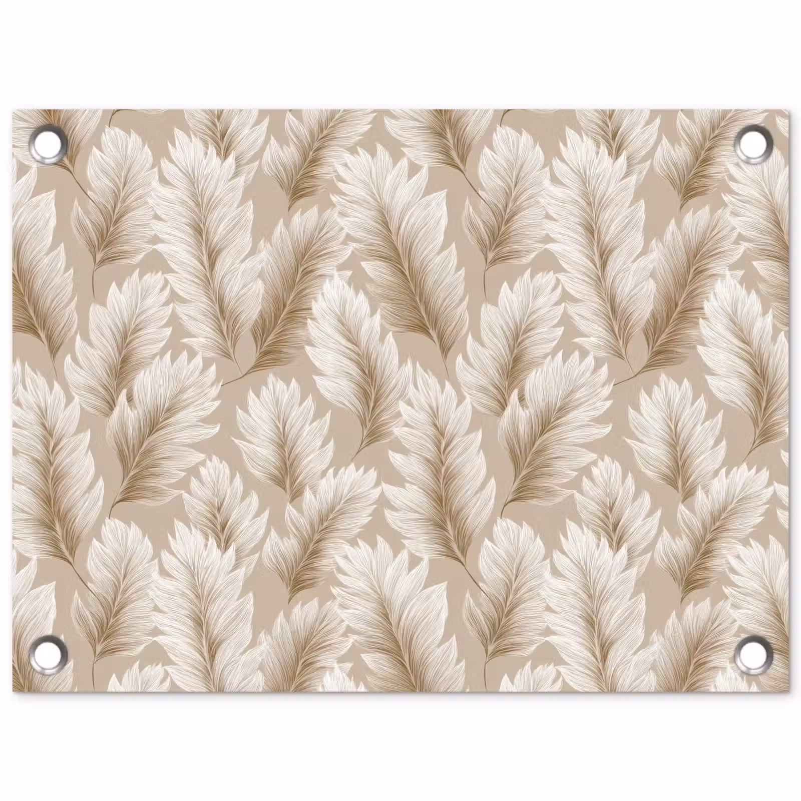 Tuinposter - Botanisch - Patroon - Beige — 1