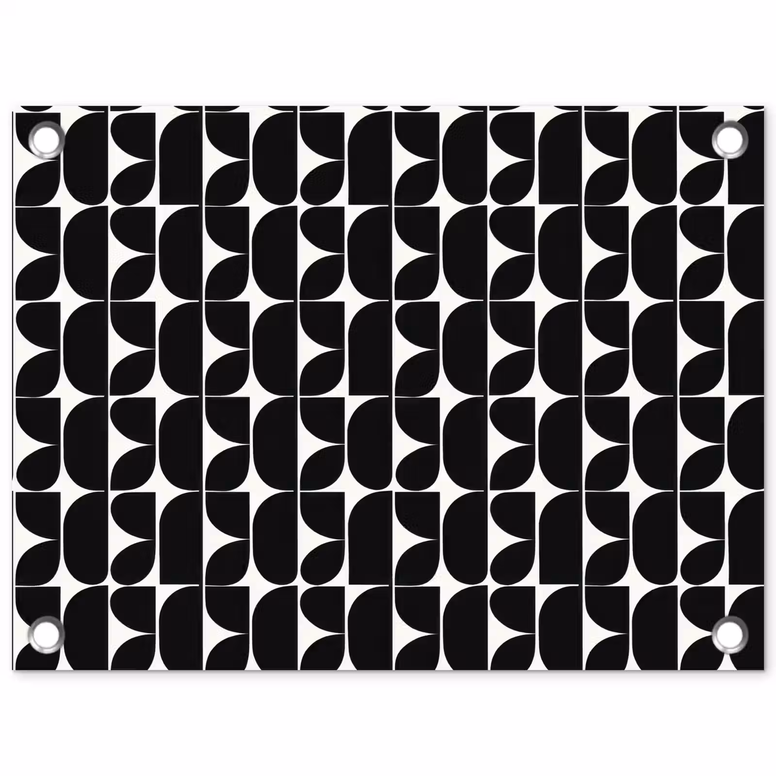 Tuinposter - Modern - Geometrisch - Zwart — 1