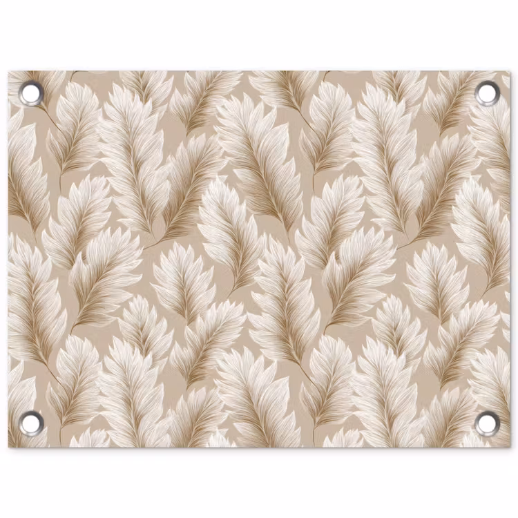 Tuinposter - Botanisch - Patroon - Beige — 1