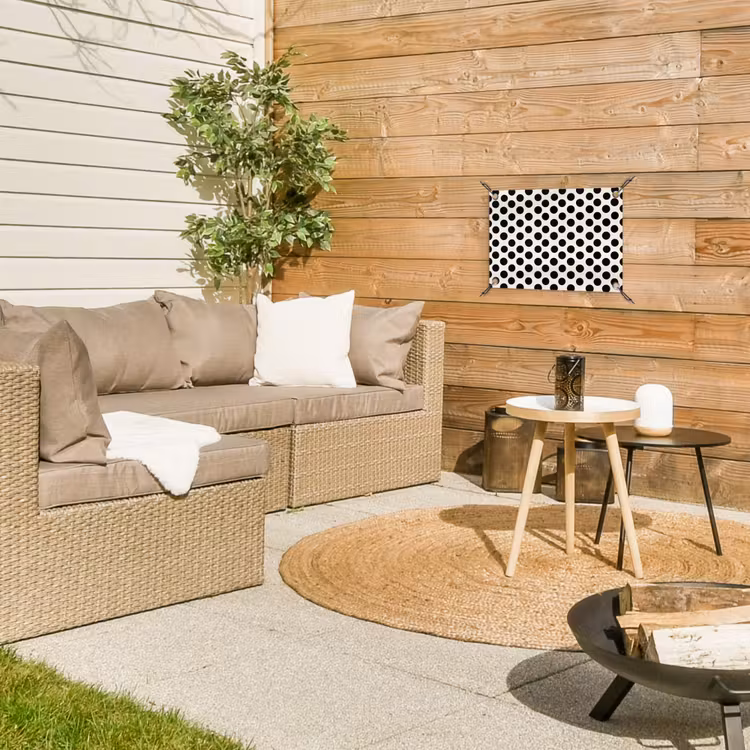 Tuinposter - Klassiek - Stippen - Zwart — 4