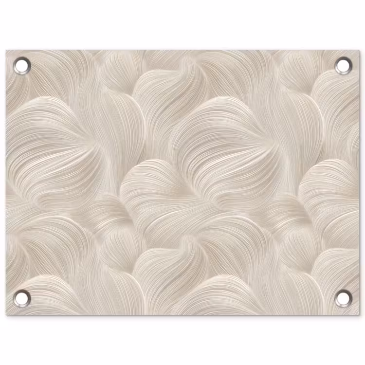 Tuinposter - Lijnen - Waaier - Beige — 1