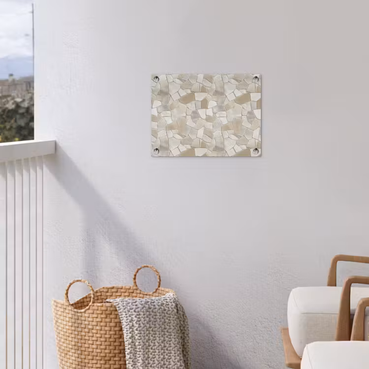 Tuinposter - Mozaïek - Stenen - Beige — 3