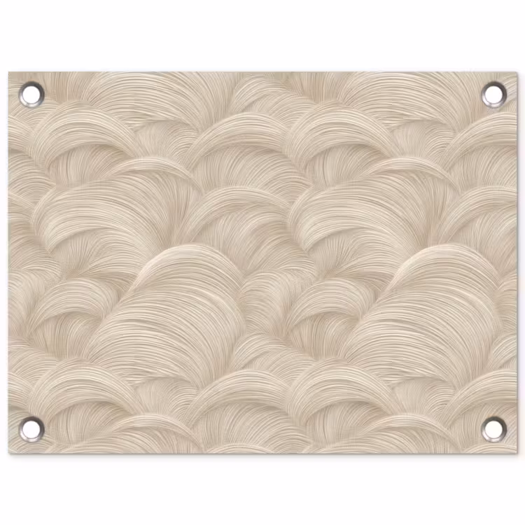 Tuinposter - Bogen - Patroon - Beige — 1