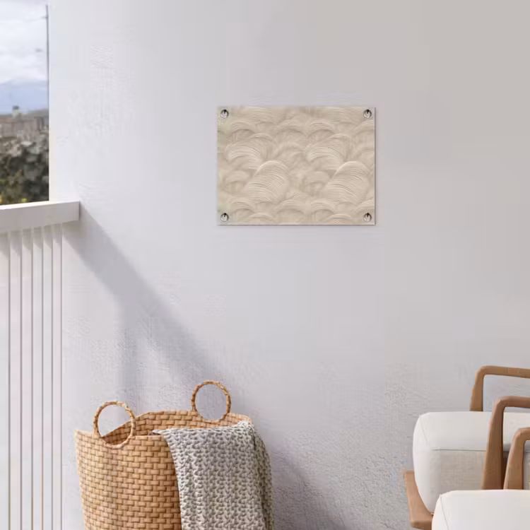 Tuinposter - Bogen - Patroon - Beige — 3