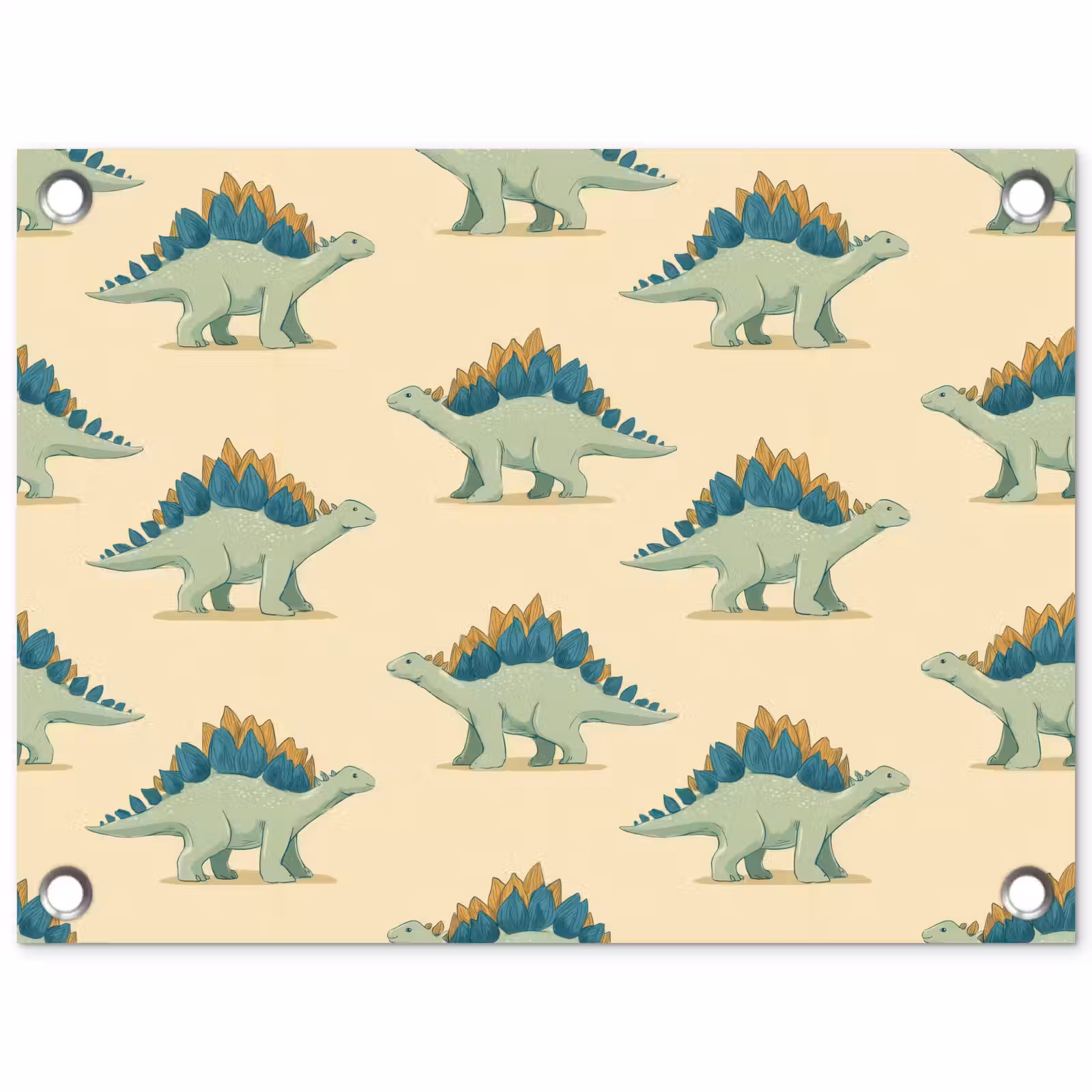Tuinposter - Dino - Patroon - Groen — 1