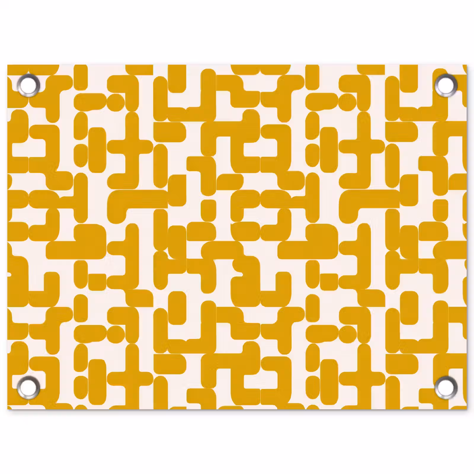 Tuinposter - Geel - Beige - Patroon — 1