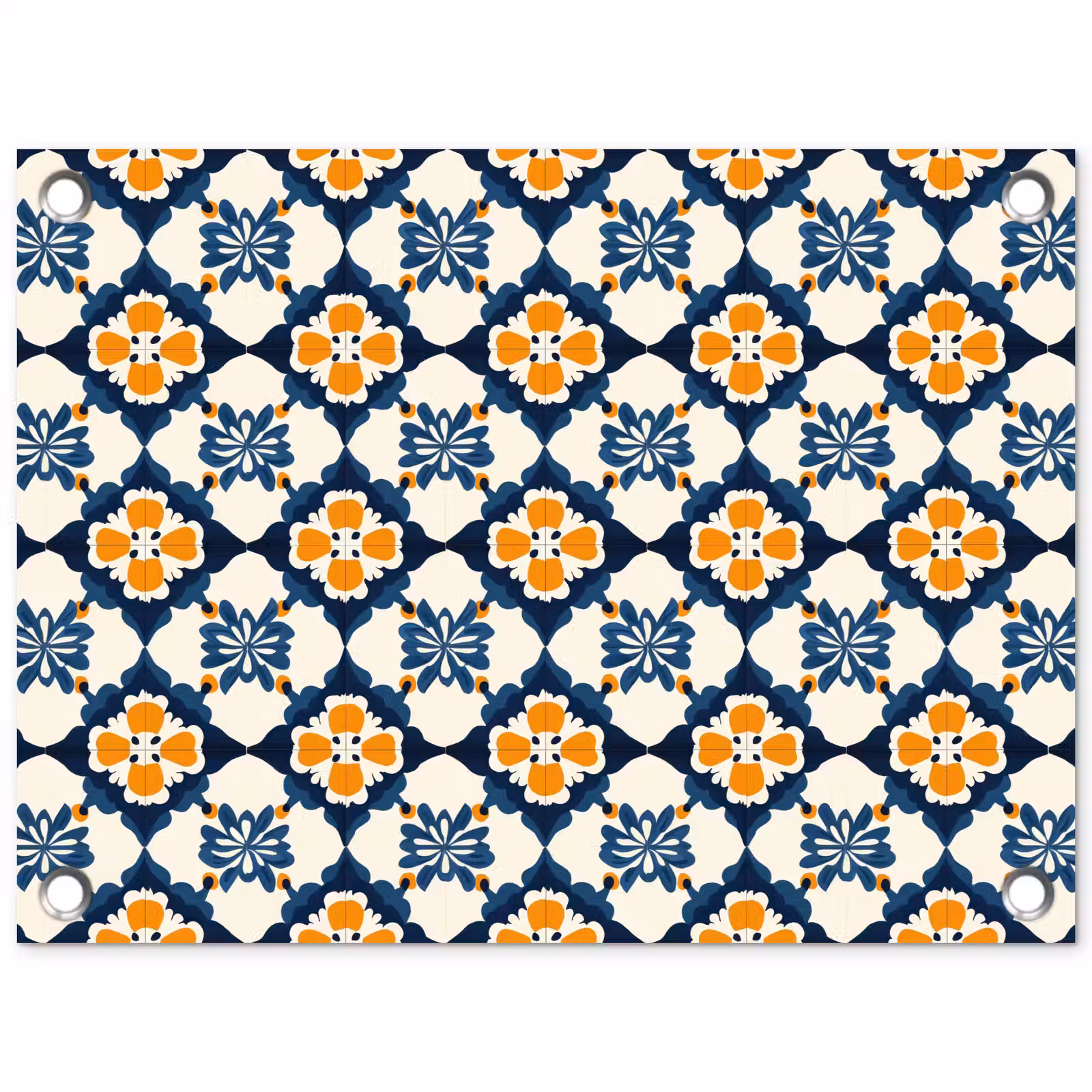 Tuinposter - Klassiek - Geometrisch - Blauw — 1