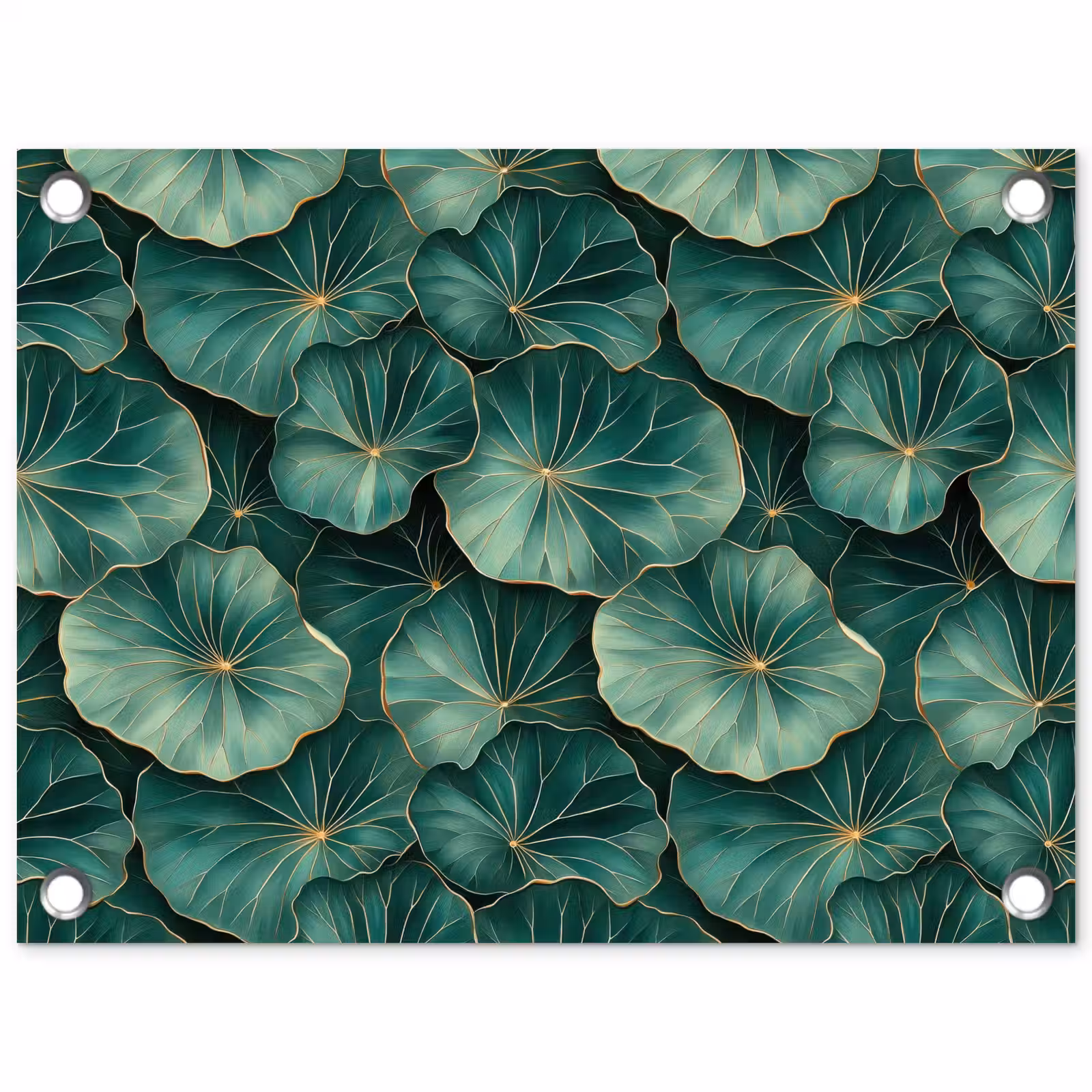 Tuinposter - Patroon - Bladeren - Groen — 1