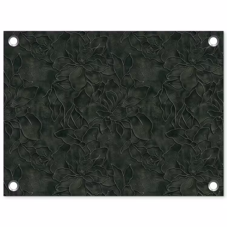 Tuinposter - Bloemen - Lijnen - Groen — 1
