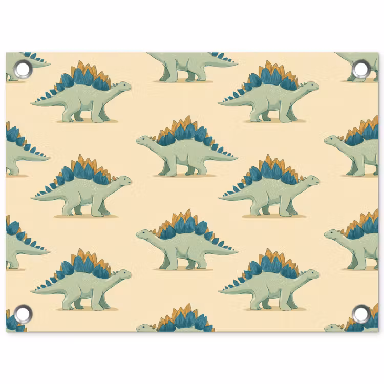 Tuinposter - Dino - Patroon - Groen — 1