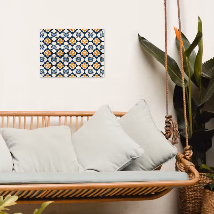 Tuinposter - Klassiek - Geometrisch - Blauw — 5