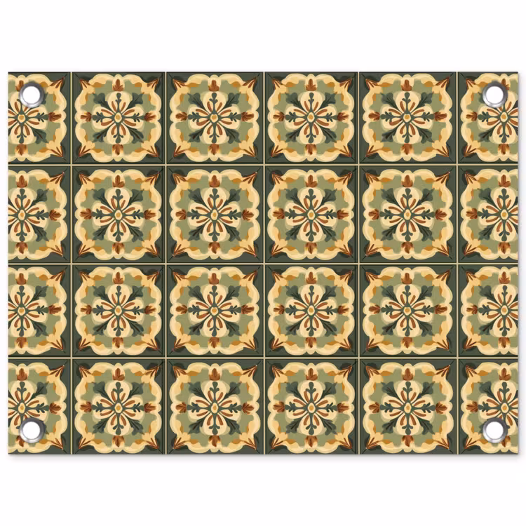 Tuinposter - Ornament - Patroon - Groen — 1
