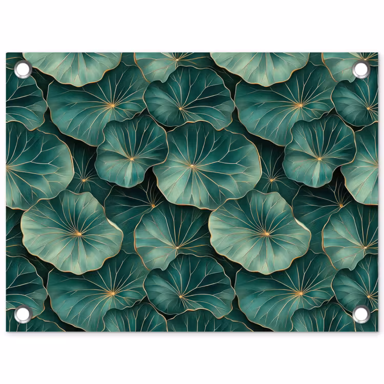 Tuinposter - Patroon - Bladeren - Groen — 1