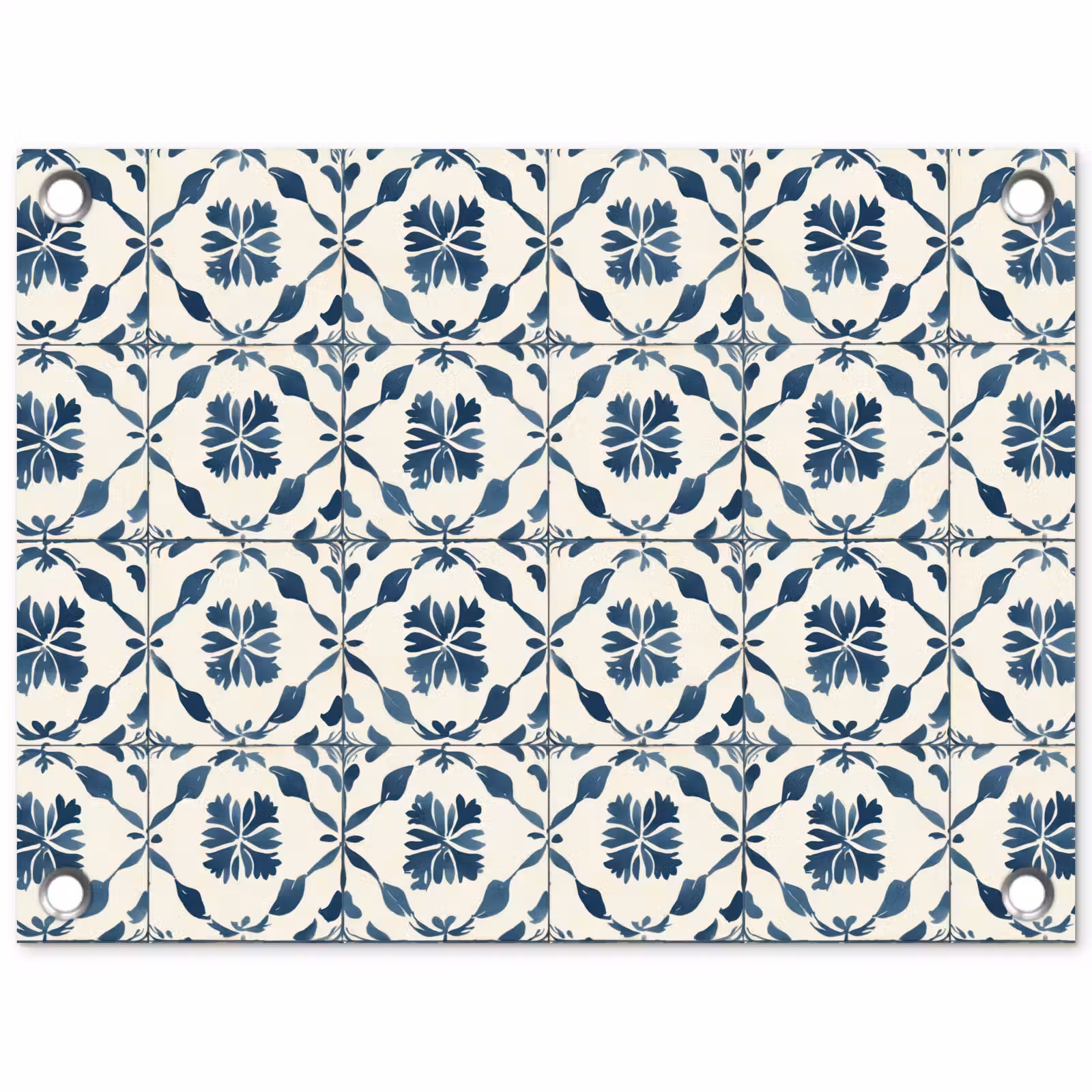 Tuinposter - Grafisch - Tegel - Blauw — 1