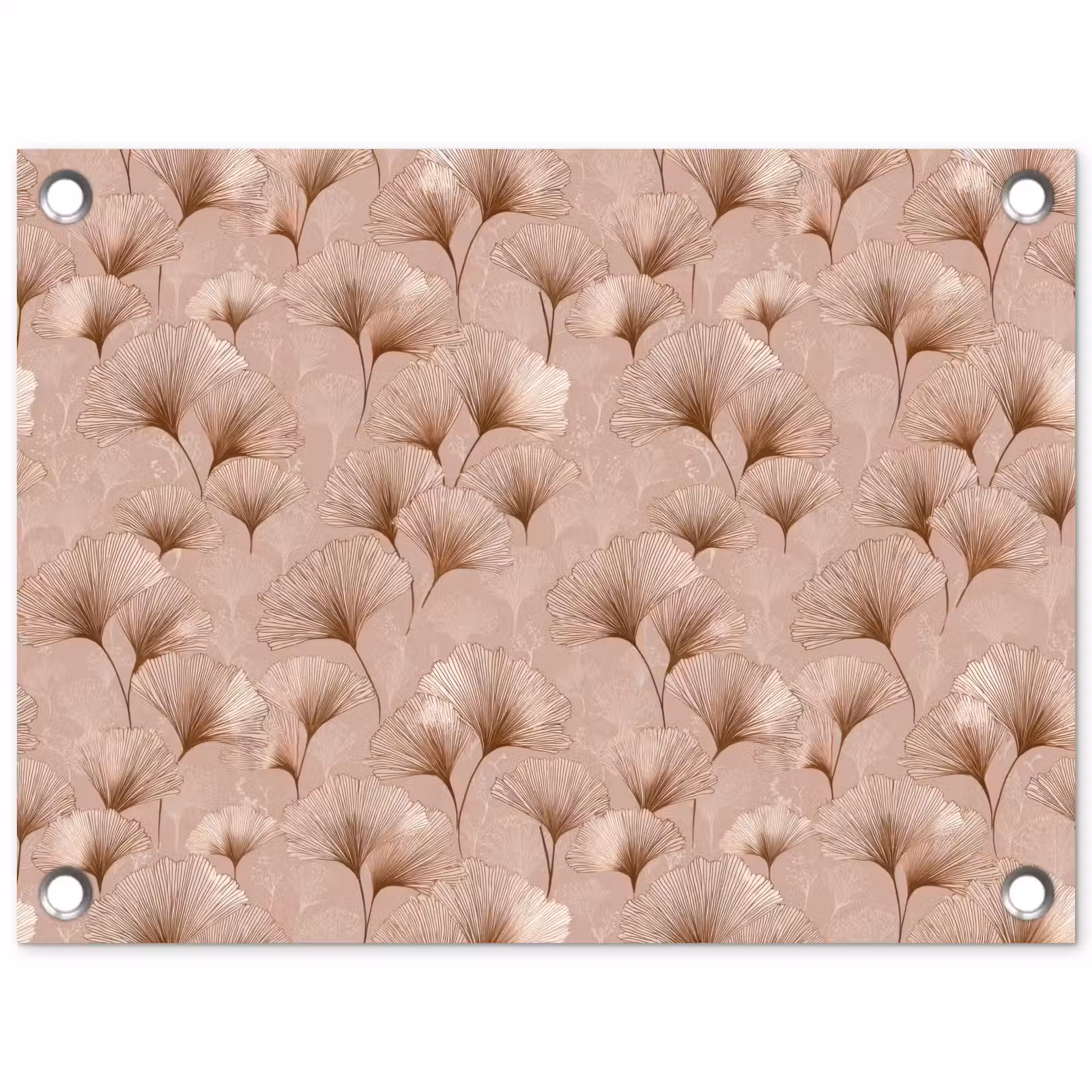 Tuinposter - Ginkgo - Patroon - Roze — 1