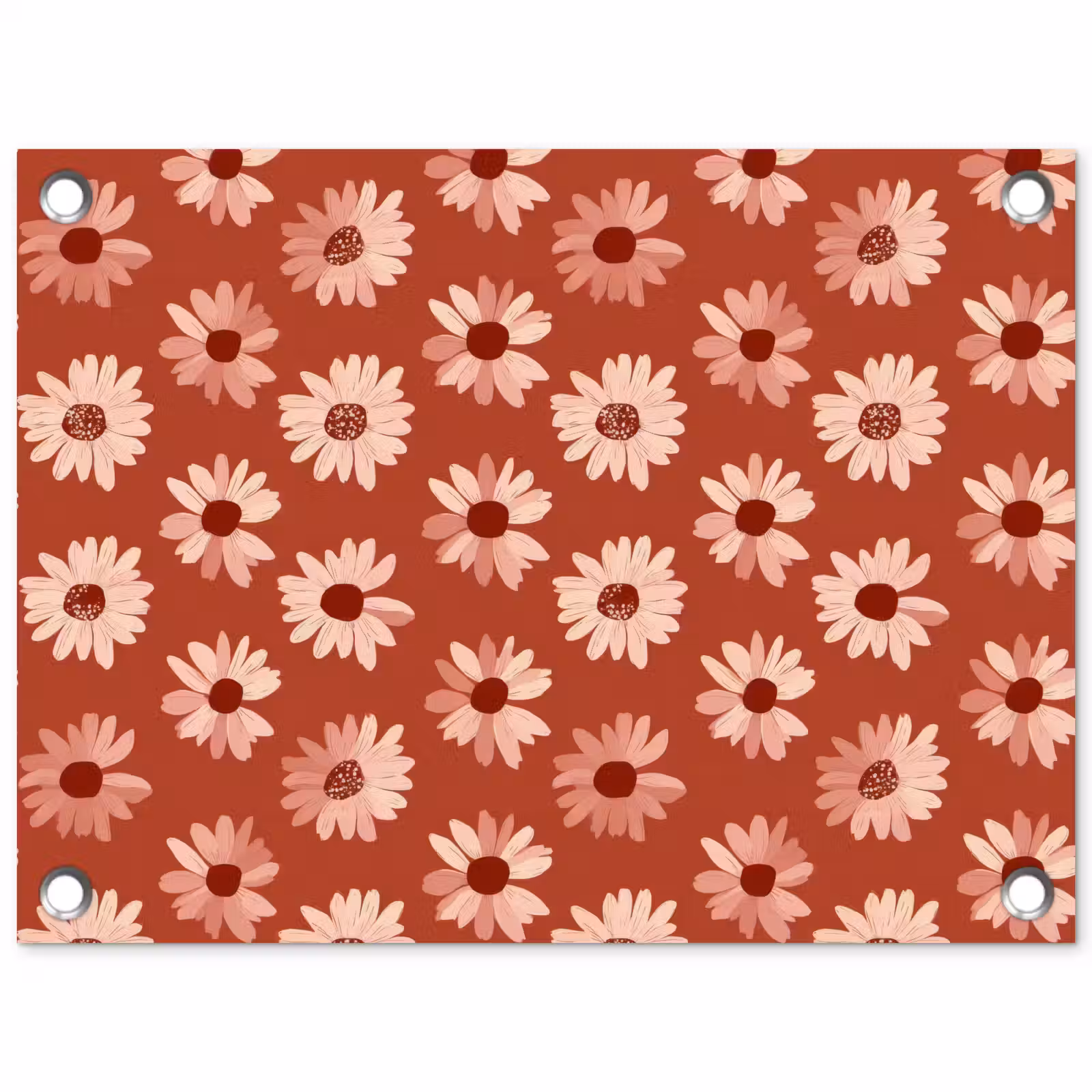 Tuinposter - Madelief - Retro - Terracotta — 1