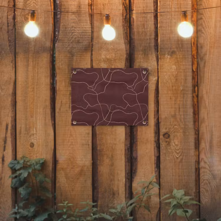 Tuinposter - Abstract - Modern - Bruin — 2