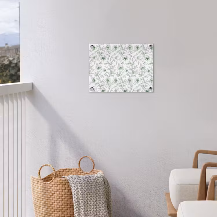 Tuinposter - Bloemen - Getekend - Groen — 3