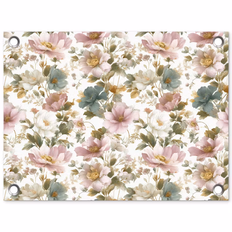 Tuinposter - Bloemen - Patroon - Pastel — 1