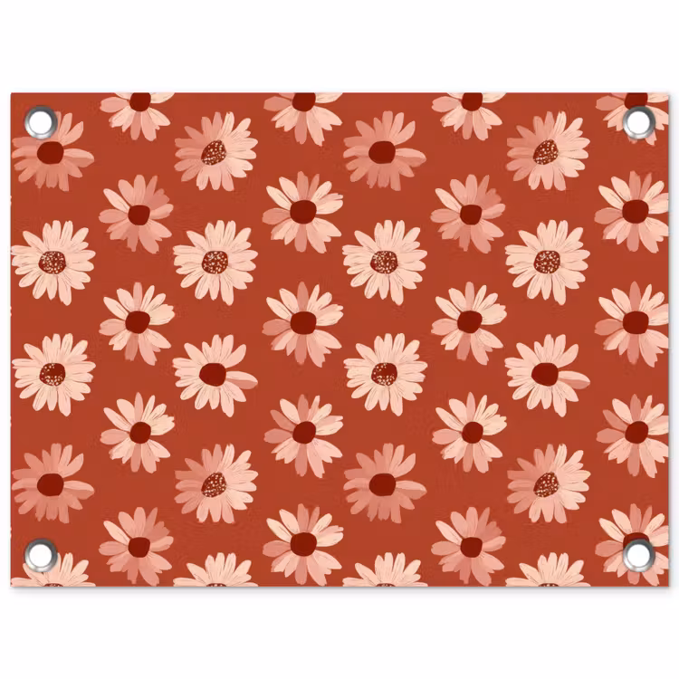 Tuinposter - Madelief - Retro - Terracotta — 1