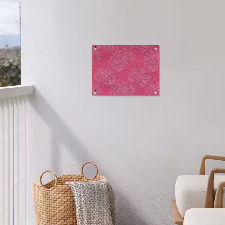 Tuinposter - Pioenrozen - Energiek - Roze — 3
