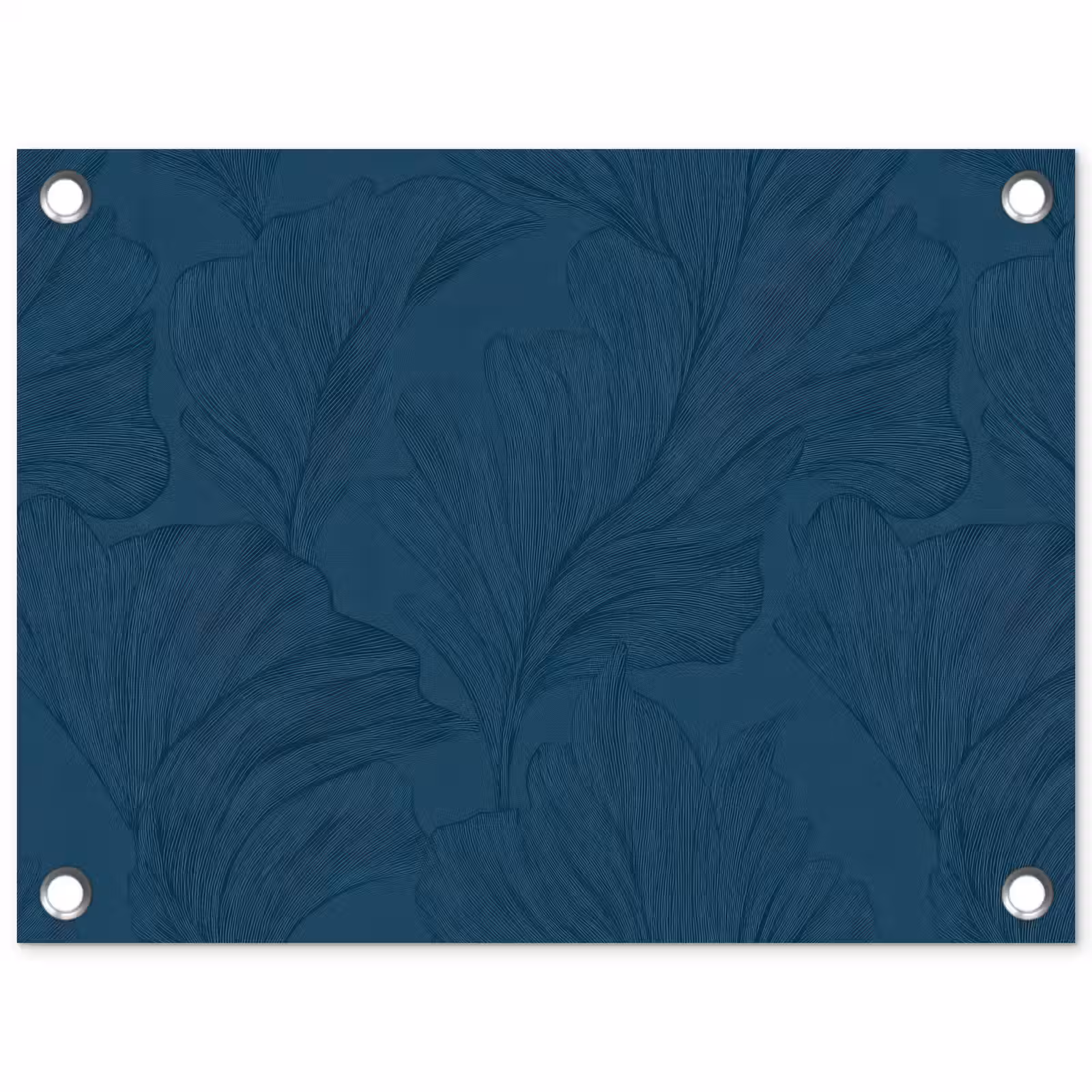 Tuinposter - Abstract - Patroon - Donkerblauw - Elegant — 1