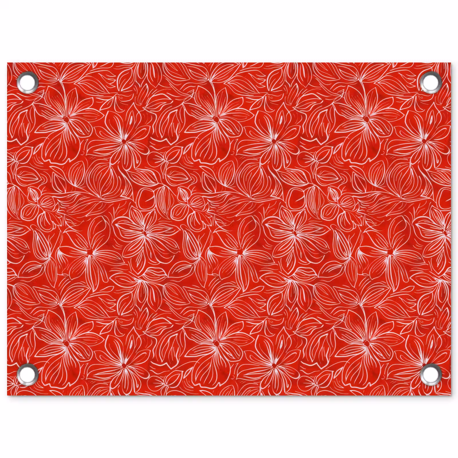 Tuinposter - Bloemen - Patroon - Rood — 1