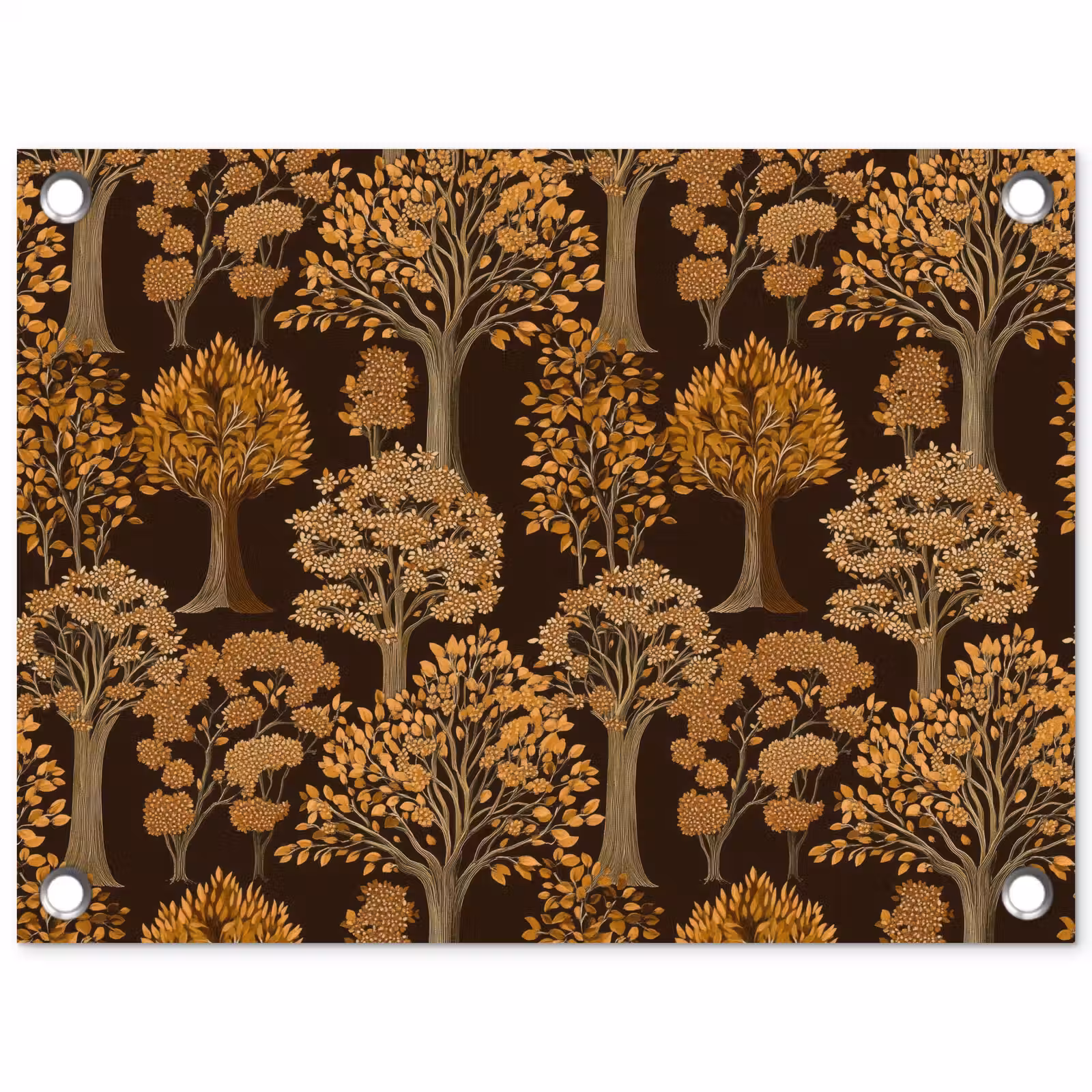 Tuinposter - Bomen - Patroon - Bruin — 1