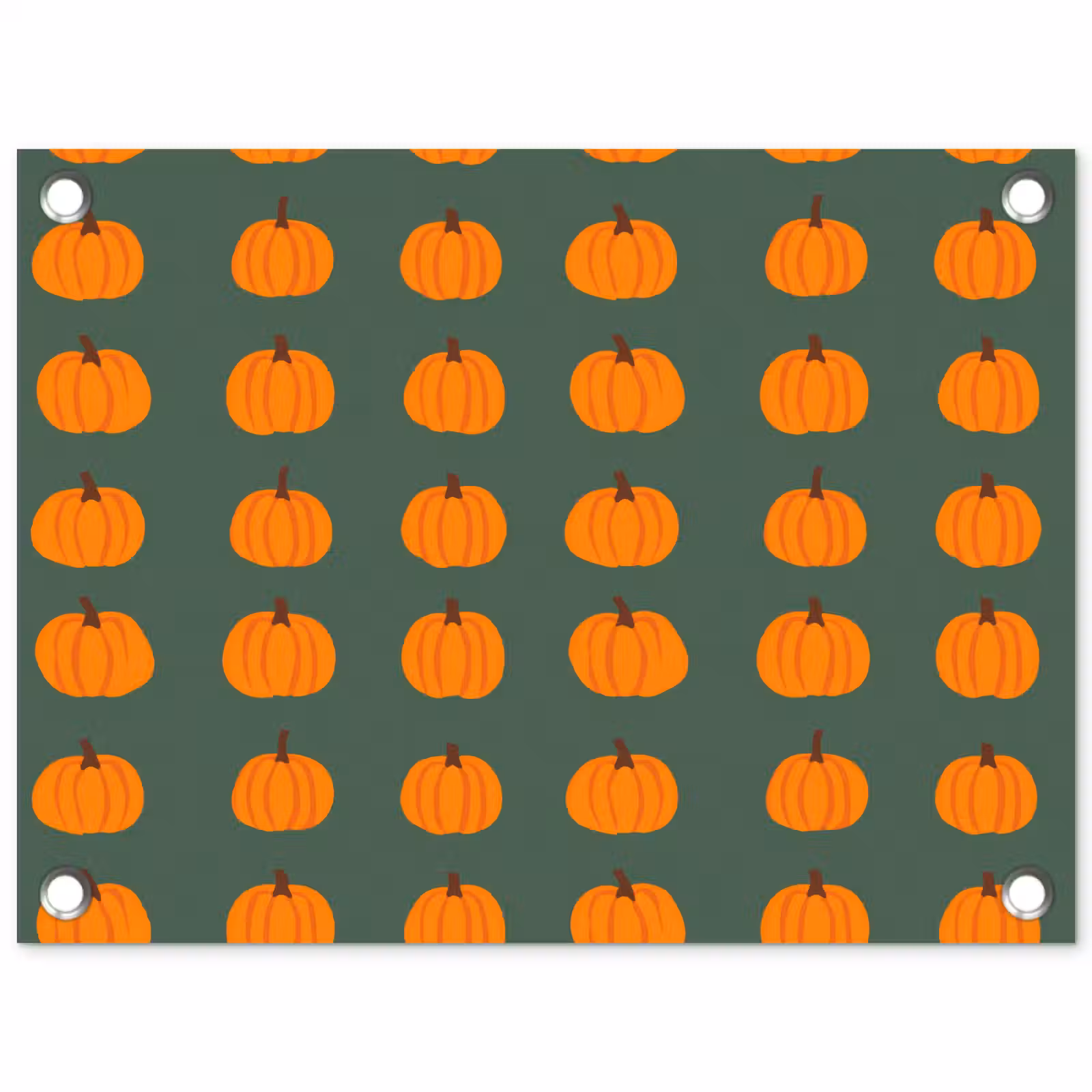 Tuinposter - Pompoen - Patroon - Oranje — 1