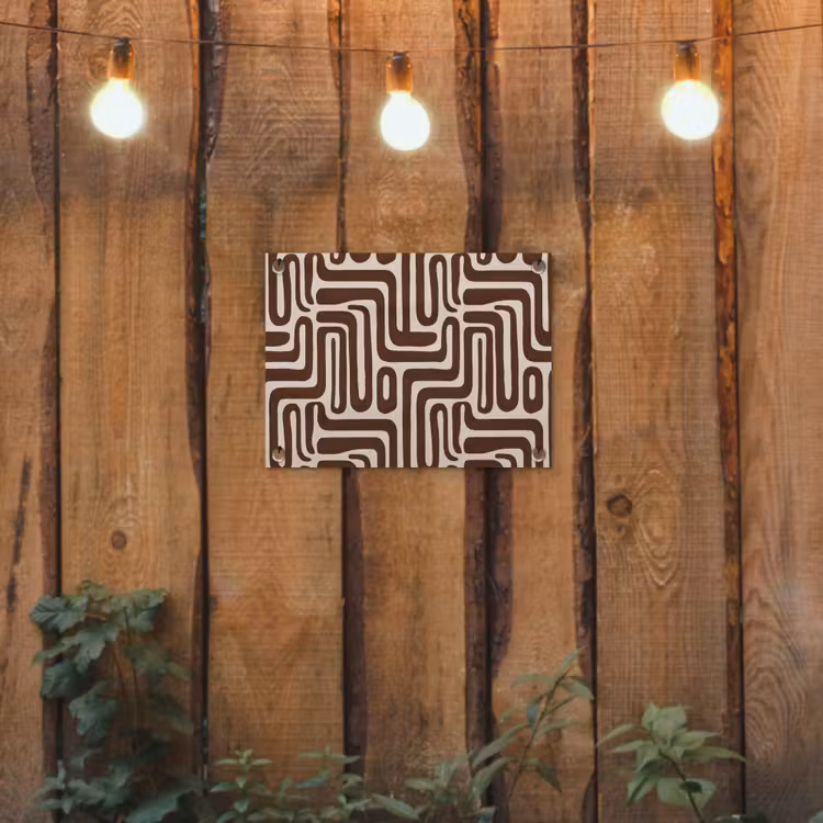 Tuinposter - Abstract - Patroon - Bruin — 2