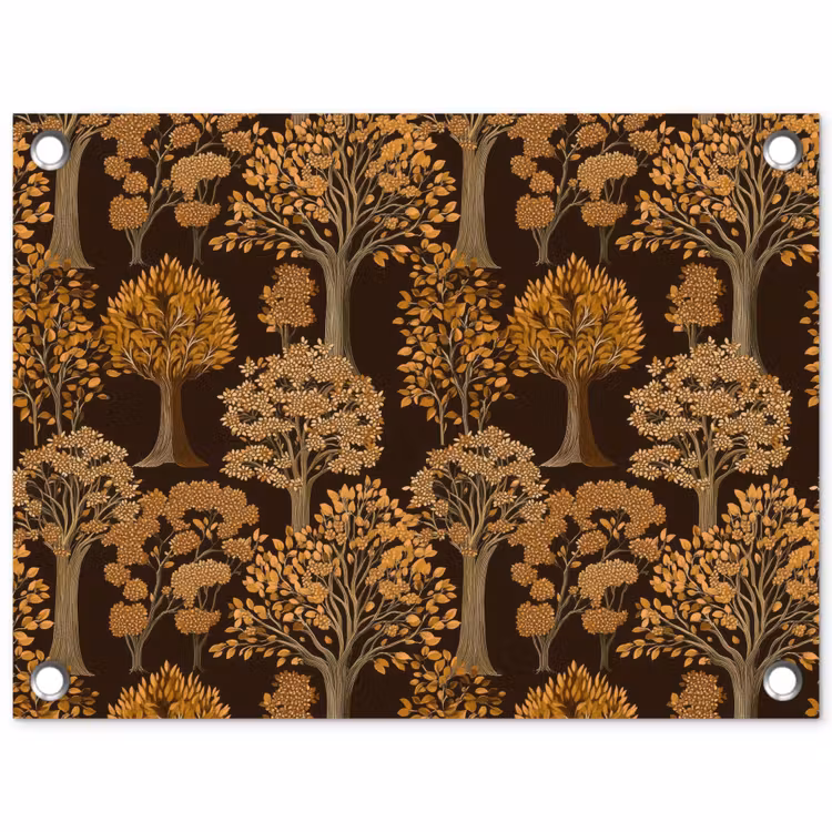 Tuinposter - Bomen - Patroon - Bruin — 1