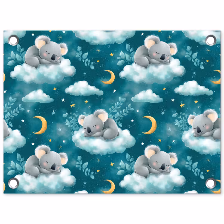 Tuinposter - Koala's - Betoverend - Blauw — 1