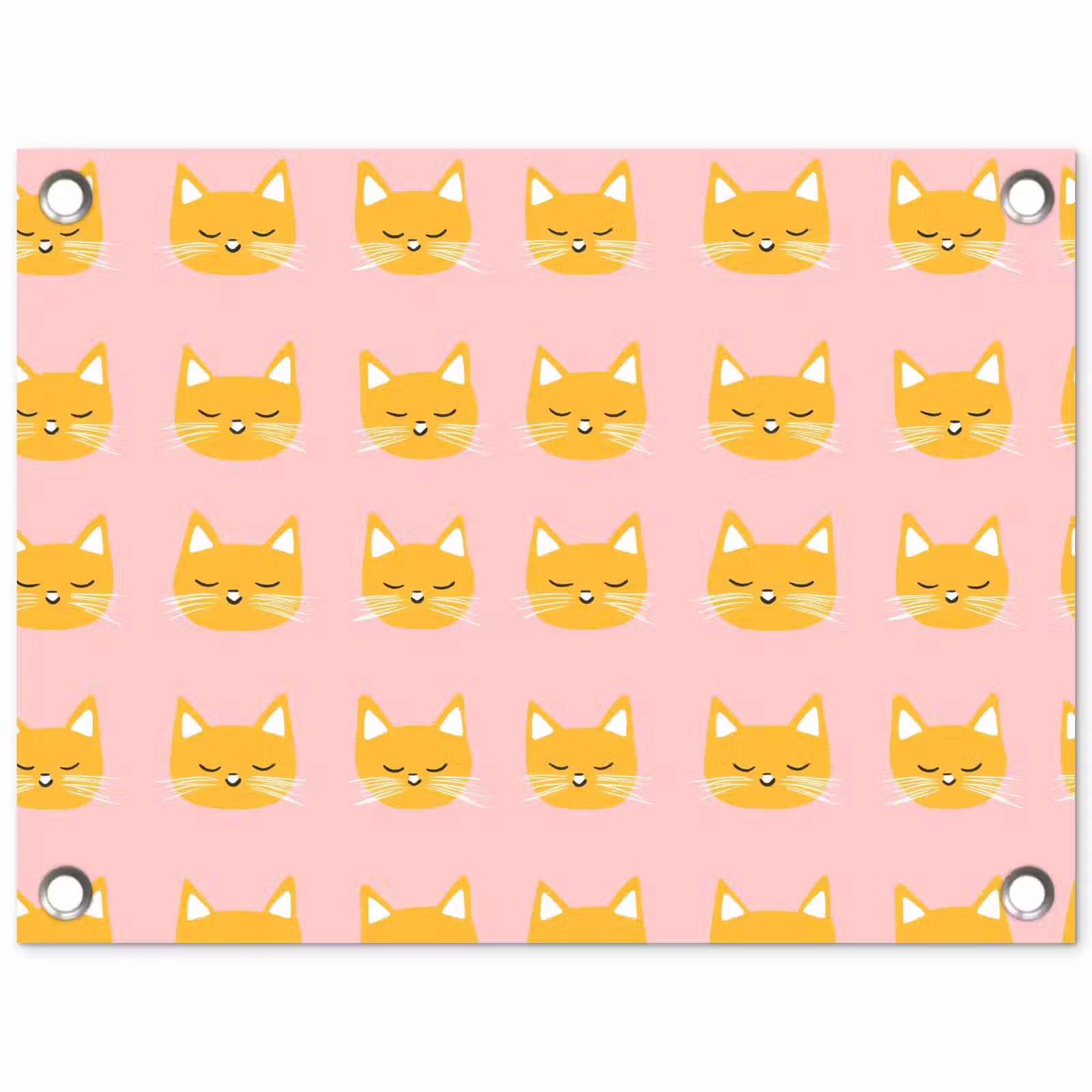 Tuinposter - Katten - Patroon - Roze — 1