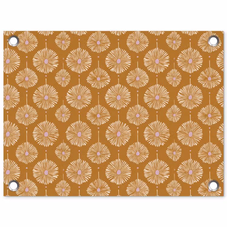 Tuinposter - Bloemen - Modern - Oker — 1