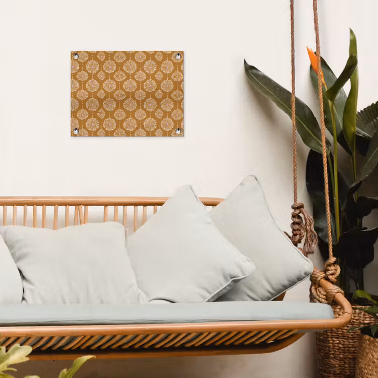 Tuinposter - Bloemen - Modern - Oker — 5