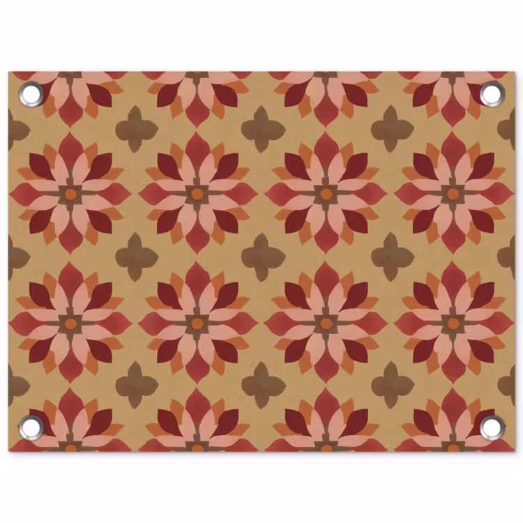 Tuinposter - Bloemen - Retro - Groen — 1