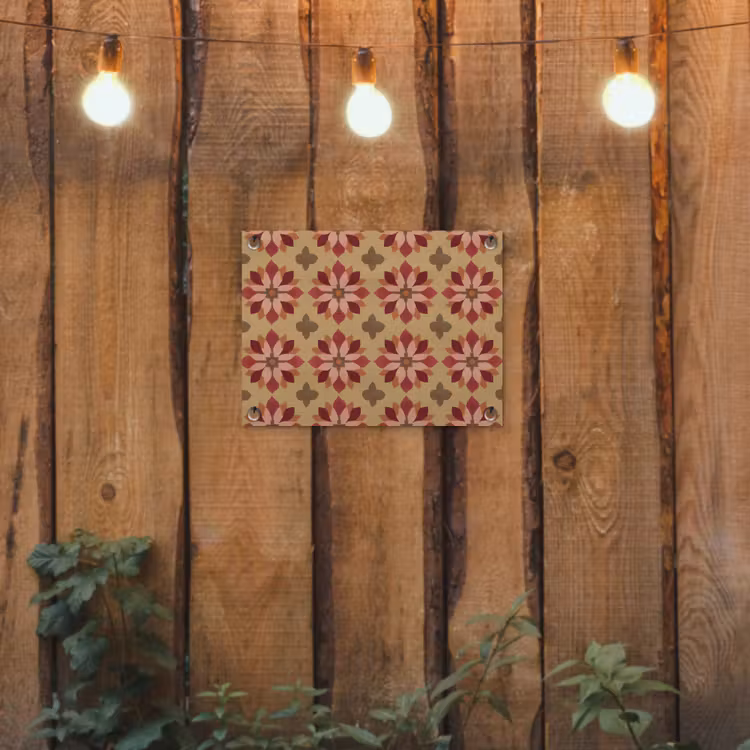 Tuinposter - Bloemen - Retro - Groen — 2