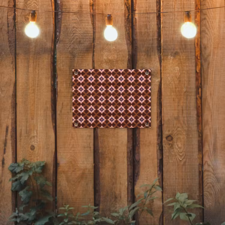 Tuinposter - Geometrisch - Sierlijk - Bruin — 2