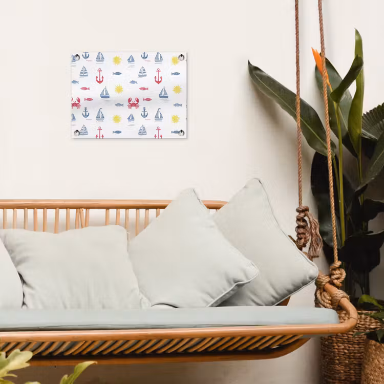 Tuinposter - Nautisch - Illustraties - Kleurrijk — 5