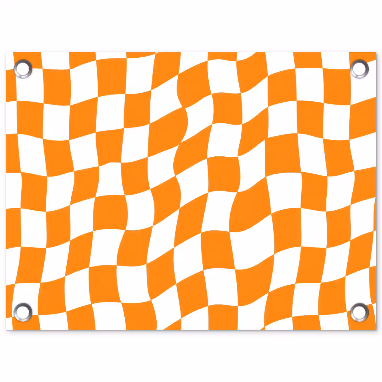 Tuinposter - Golvend - Patroon - Oranje — 1