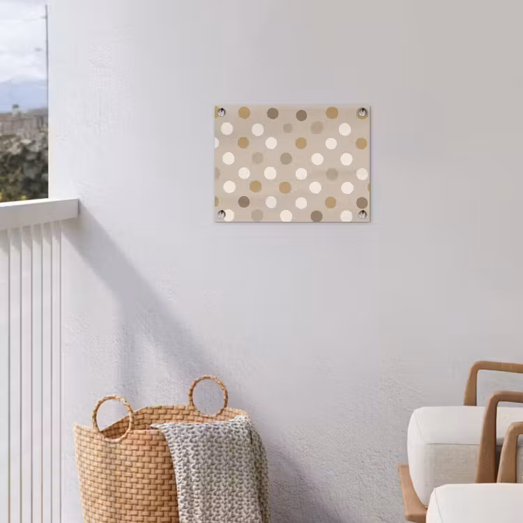 Tuinposter - Polka - Dots - Beige — 3