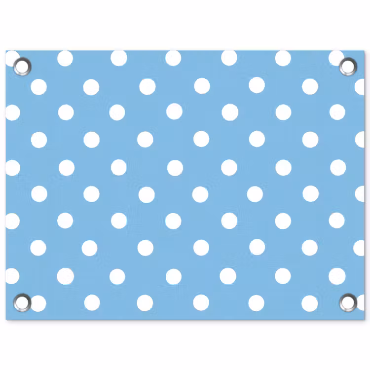 Tuinposter - Polka - Dots - Blauw — 1