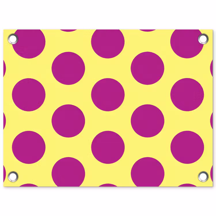 Tuinposter - Dots - Klassiek - Geel — 1