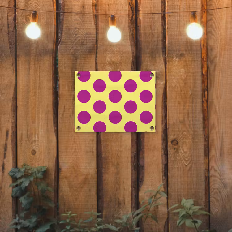 Tuinposter - Dots - Klassiek - Geel — 2