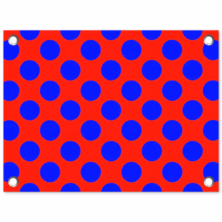 Tuinposter - Dots - Klassiek - Rood — 1