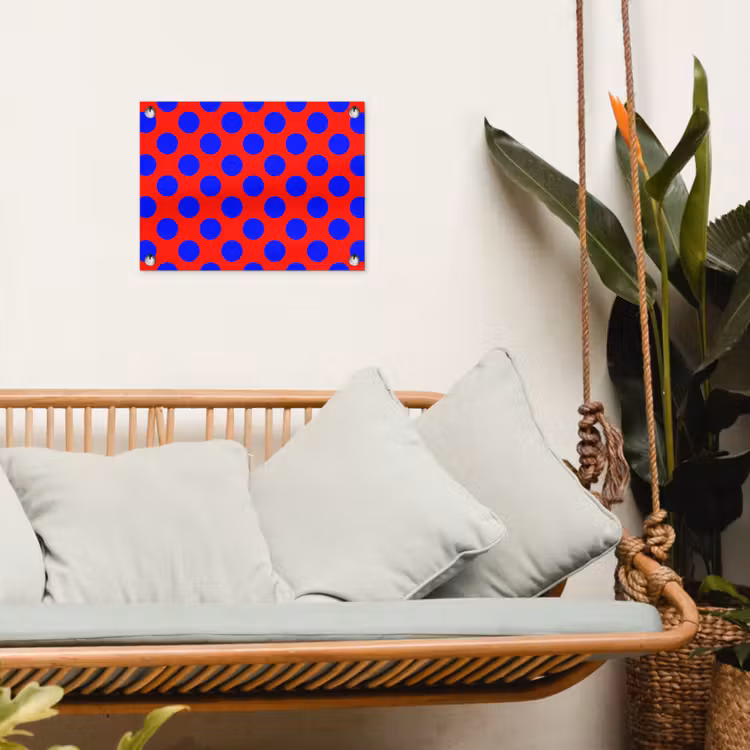 Tuinposter - Dots - Klassiek - Rood — 5