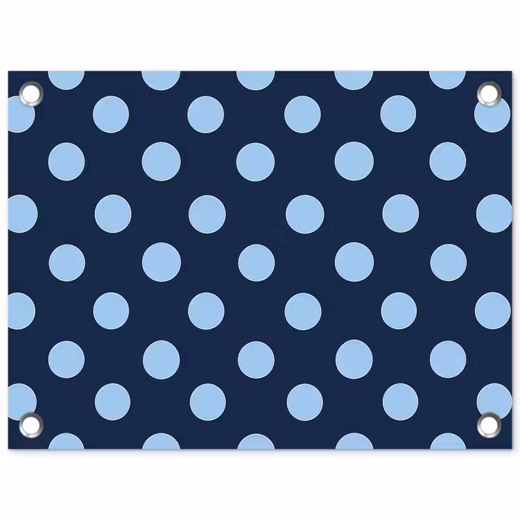 Tuinposter - Klassiek - Dots - Blauw — 1